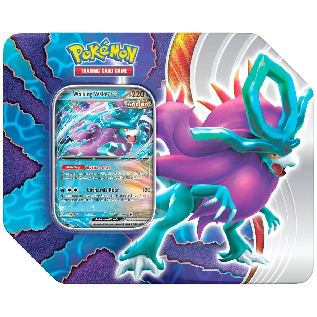 Pokemon Paradox Clash Tin (Walking Wake Ex)